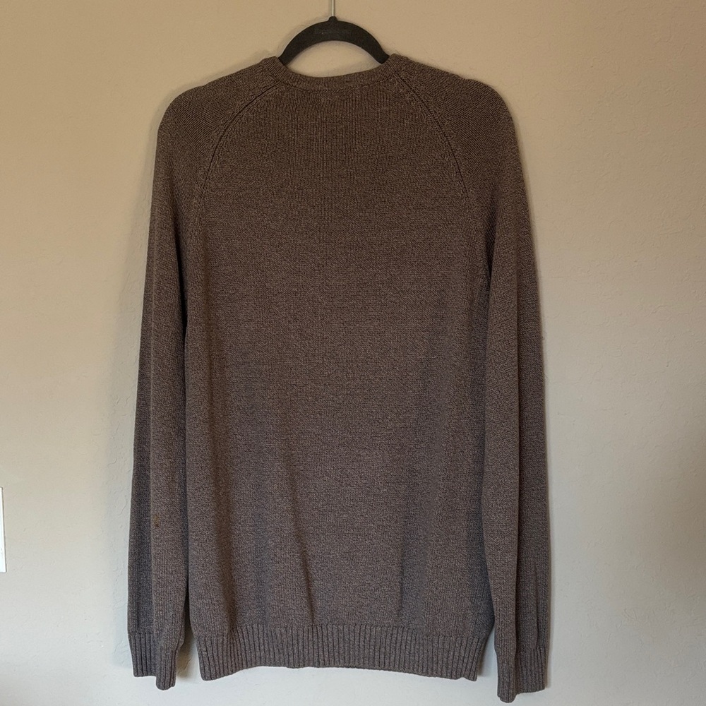 Joseph&Lyman Men's V-Neck Tan Sweater 100% Cotton pre-loved Excellent  Size L - Picture 2 of 5